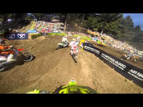 GoPro HD: Malcolm Stewart Lap 1 Moto 1 - Washougal MX Lucas Oil Pro Motocross Championship 2013