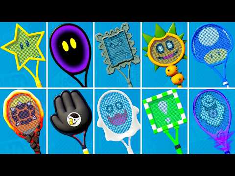 Mario Tennis Fever - All Special Shots & Fever Rackets