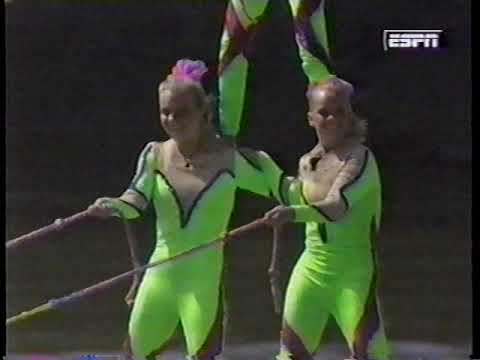 Aquanuts Performing at the 1995 Water Ski Show Nationals Aug 6, 1995