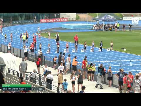 Girls Under 10 60m Hurdles H8 - 2020 State Combined Events Championships // LAVicTV