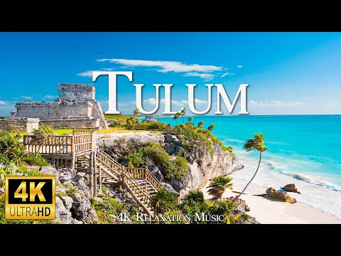 Tulum 4K Amazing Aerial Film - Amazing Beautiful Nature of Tulum - Video 4K Ultra HD