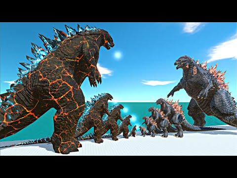 Epic War | Lava Godzilla 2014 vs Gojira - Animal Revolt Battle Simulator