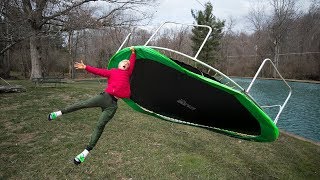 MY TRAMPOLINE BLEW AWAY!!