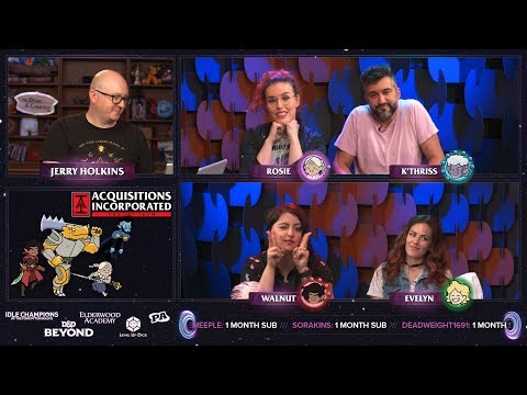 Table Talk: The Velvet Cloak, Part 8 - S3 E21 - Acquisitions Inc: The "C" Team