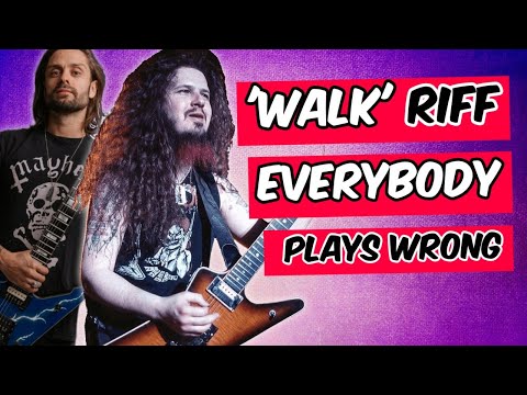 Most famous PANTERA riff NOBODY plays right