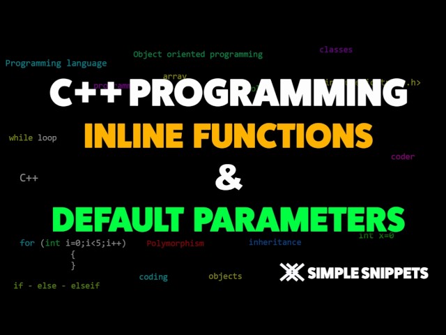Thumbnail of Inline functions and default arguments lesson