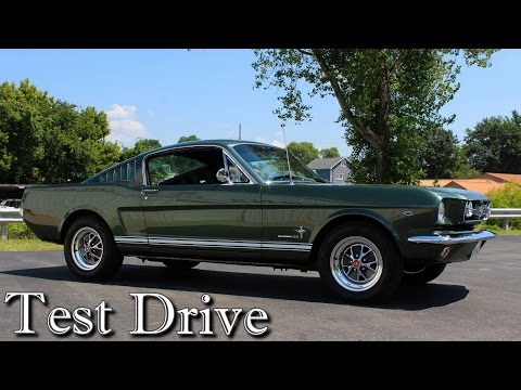 Test Driving 1965 Ford Mustang Fastback 289 V8 Four-speed