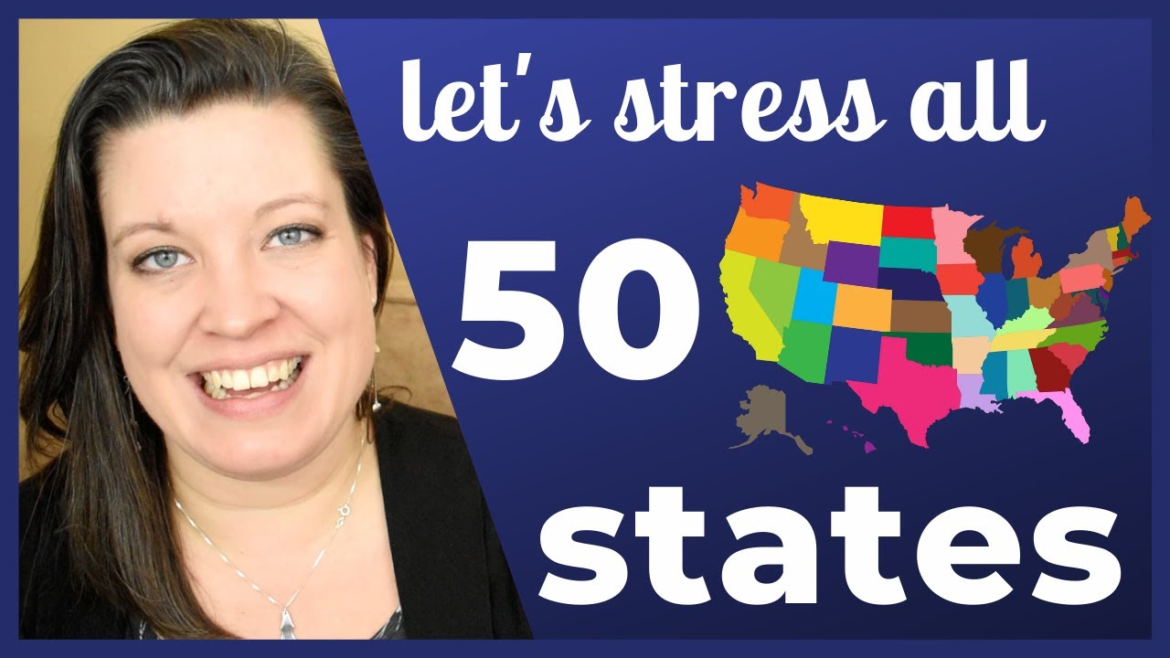 How to Say All 50 US States with Clear Word Stress 🇺🇸