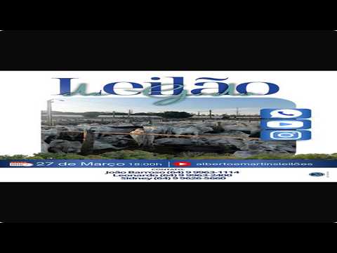 LEILÃO ALBERTO e MARTINS 27/03/2026 AS 18:00 hs em Cachoeira Alta Go.