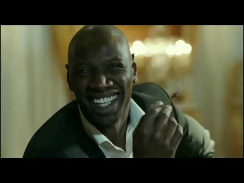 SCENES FILM INTOUCHABLE L ANNIVERSAIRE DE PHILIPPE AVEC OMAR SY