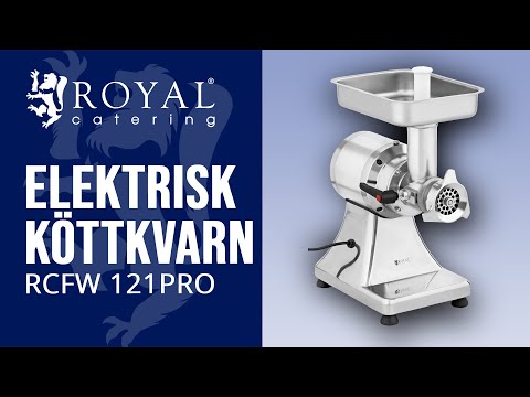 video - Elektrisk köttkvarn - 120 kg/h - Royal Catering - 550 W