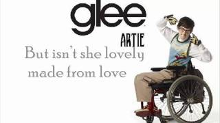 Isn&#39;t She Lovely - Glee - With Lyrics