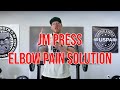 JM Press elbow pain gone!