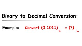 Convert the fractional binary number 0.1011 to decimal. | Electrical Engineering