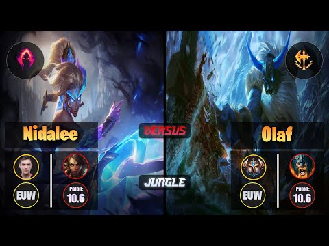 Selfmade NIDALEE (Jungle) [Dark Harvest] VS OLAF - Challenger EUW Patch 10.6