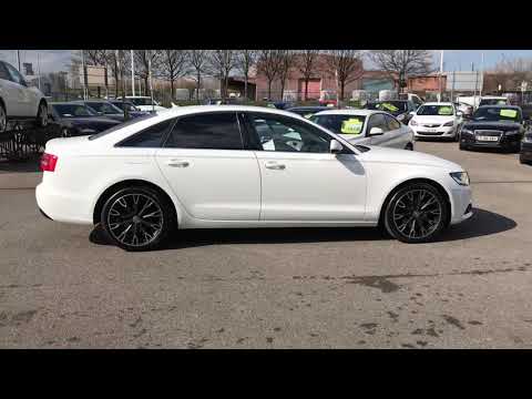 2014 Audi A6 Saloon 2.0 TDI SE 4dr saloon in white with 19'' alloy wheels