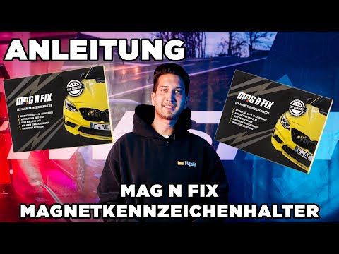 Instructions: MagNfix magnetic license plate holder