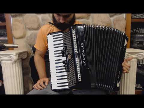 3457 - Black Scandalli Silvana V Piano Accordion LMH 41 120 $1199