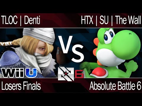 AB6 Smash 4 - TLOC | Denti (Sheik) vs HTX | SU | The Wall (Yoshi) - Losers Finals