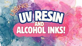 Resin + Alcohol Inks! Easy DIY Colour Burst Effects with UV Resin (Beginner Friendly)