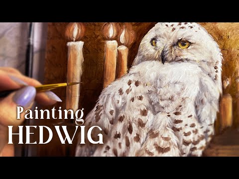 Painting My Favorite SNOWY OWL