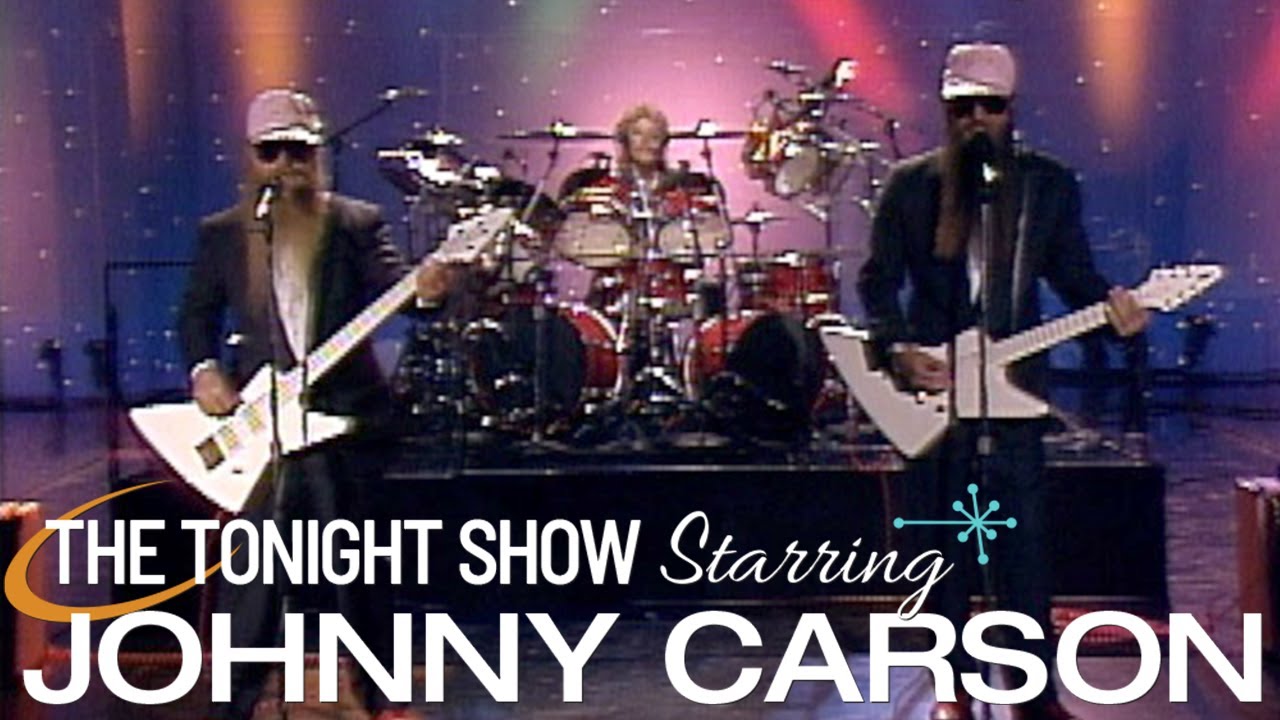 ZZ Top Make Their First Appearance on Live Television | Carson Tonight Show - YouTube