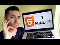 Learn HTML in 1 minute (FOR REAL)