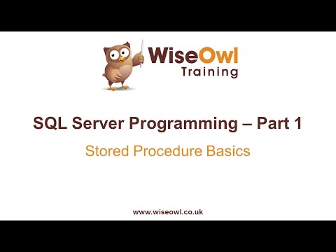 SQL Server Programming Part 1 - Stored Procedure Basics