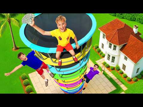 LAST TO LEAVE TRAMPOLINE TOWER WINS $10,000!