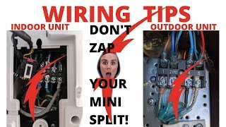 Mini Split DIY wiring tips to avoid damaging your ductless unit!