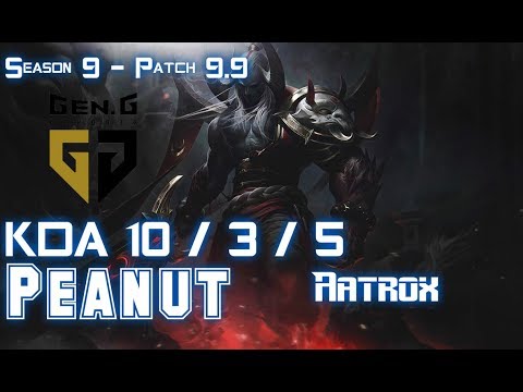 Gen Peanut AATROX vs HECARIM Jungle - Patch 9.9 KR Ranked