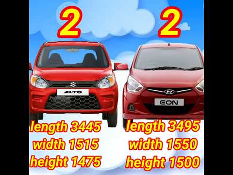 Suzuki alto 800 VS Hyundai eon comparison comparison video #shorts #car #viral #viralshorts