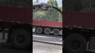 Old Pavement Milling Waste Loading And Transporting Process !