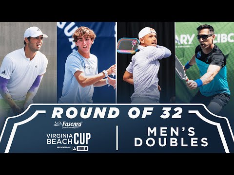 Johns/Tardio v Crum/Medina Alvarez at the Fasenra Virginia Beach Cup presented by Joola
