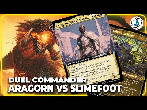 ARAGORN vs SLIMEFOOT & SQUEE | Duel Commander Magic | GIRANDO CARTONES