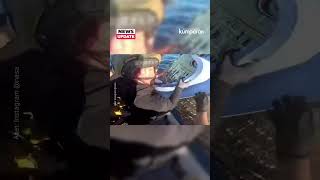 Momen 4 astronaut Artemis II dievakuasi dari kapsul Orion usai mendapat di Bumi