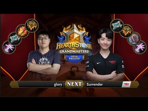 glory vs Surrender | 2021 Hearthstone Grandmasters Asia-Pacific | Decider | Season 2 | Week 2