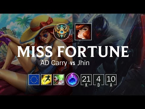 Miss Fortune ADC vs Jhin - EUW Challenger Patch 8.20