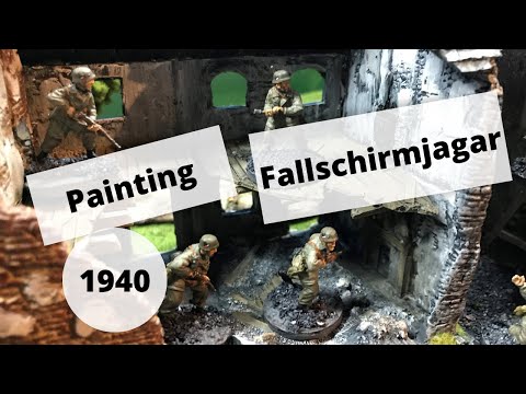 Wargaming World Painting Tutorial of 1940 Fallschirmjager by Fix Bayonets