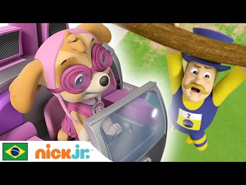 Capa de Patrulha Canina | Patrulha Canina Salva a Corrida | Nick Jr. em Português