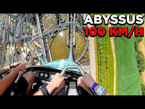ABYSSUS Roller Coaster | Front Seat POV 4K | Energylandia Amusement Park - Zator, Poland
