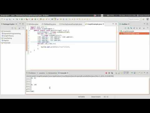 Graphs Using Adjacency Lists Code In Java