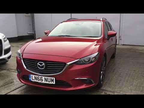2016/66 Mazda 6 Sport Nav Tourer 2.2D SkyActiv Auto finished in Soul Red