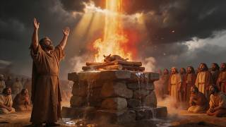 ⚡ O Milagre do Fogo do Céu que Fez o Povo Reconhecer Deus! ⚡Elias e o Desafio no Monte Carmelo!