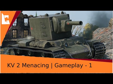 Gameplay Wot Blitz, KV 2 Menacing, 2K Damage, 4 Frags, 1 Ammo rack