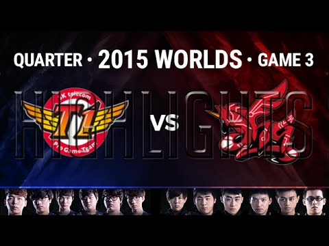 SKT vs AHQ Game 3 Highlights | Quarter-Final 2015 LoL World Championship SKT T1 vs AHQ E SPORTS G3