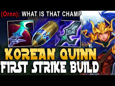 Rank 1 Quinn Tries Out The NEW Korean Quinn Tech Build (PERFECT KDA)