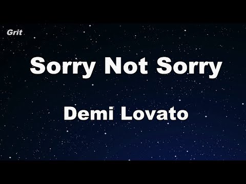 Sorry Not Sorry - Demi Lovato Karaoke 【With Guide Melody】 Instrumental