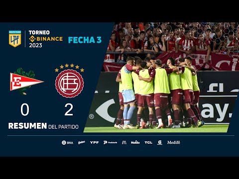 #TorneoBinance 2023 | Fecha 3 | resumen de Estudiantes - Lanús