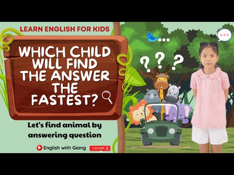 KIDS VOCABULARY| LEARN ENGLISH WITH ANIMALS THEME| ENGLISH WITH GIANG